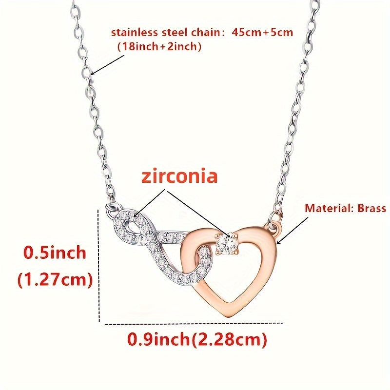 GRANDDAUGHTER K INFINITY CZ PENDANT NECKLACE