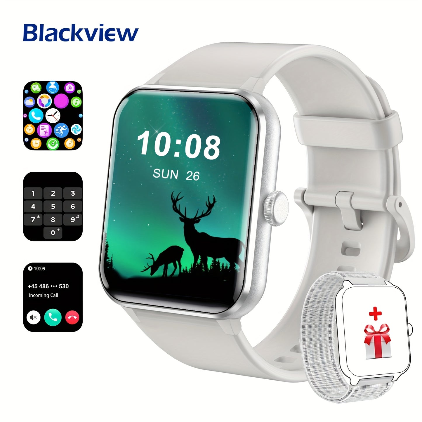 Smart Watch for Men, 4.7cm Smartwatch (Answer/Make Call), Fitness Tracker, 100+ Sport Modes, Real-time Data Monitoring, Pedometer, Smartwatches for iPhone And Android, Best Gift