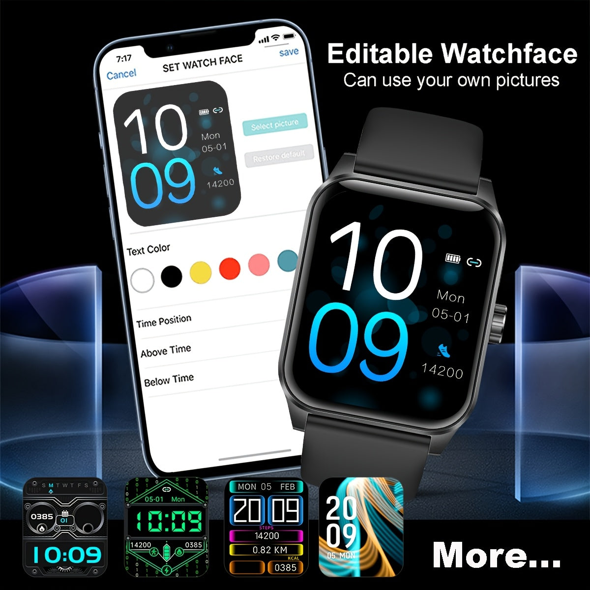 1.85" HD Smartwatch with Bluetooth Calling