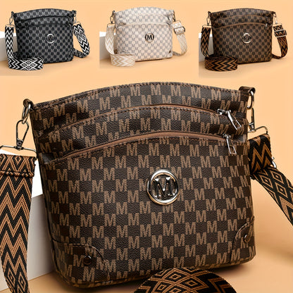 ELEGANT MONOGRAMMED FAUX LEATHER TOTE