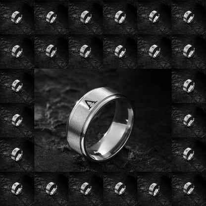 STAINLESS LETTER RING
