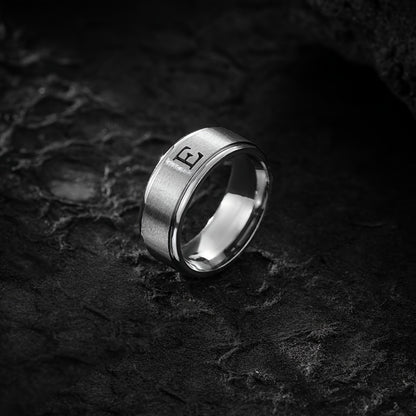 STAINLESS LETTER RING