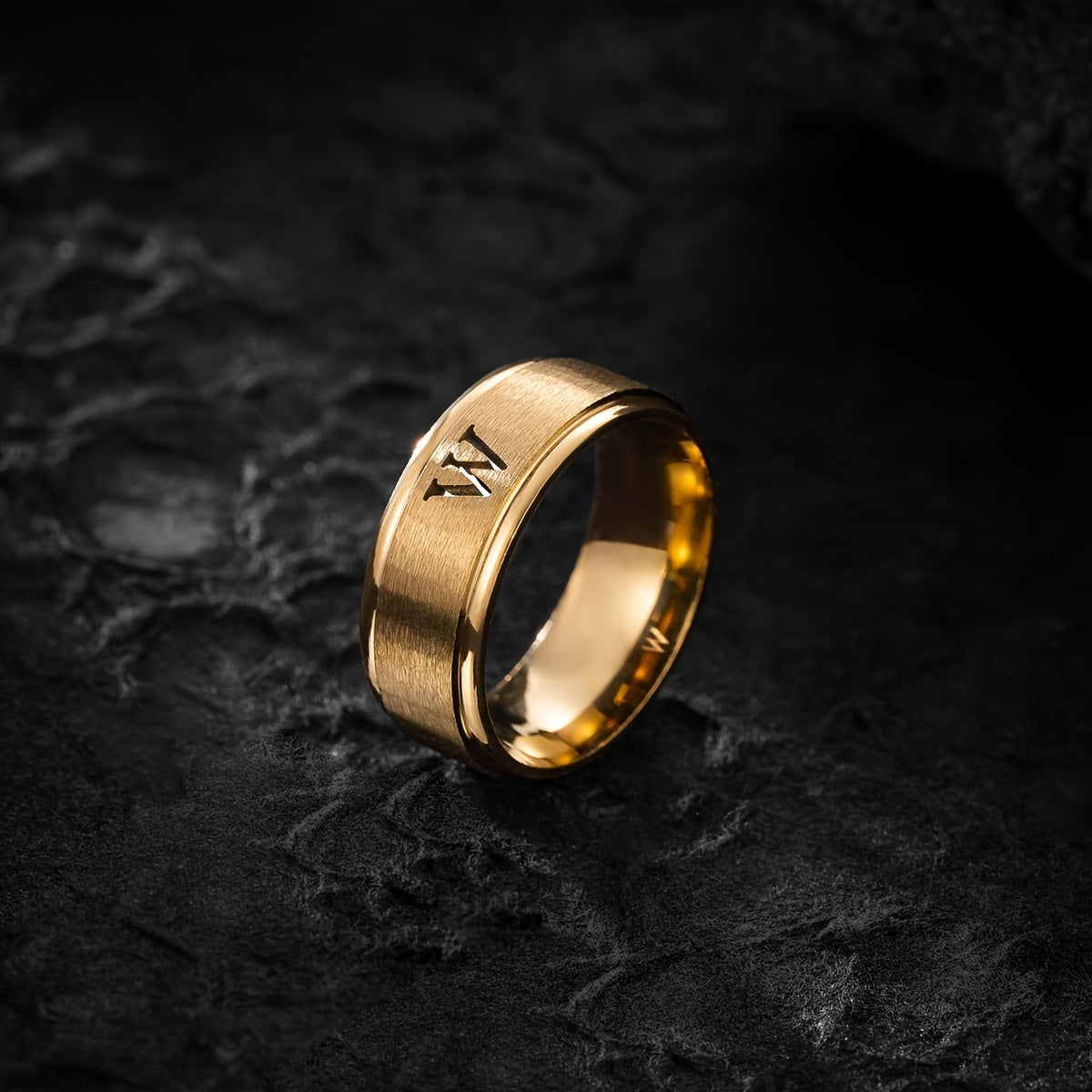 STAINLESS LETTER RING