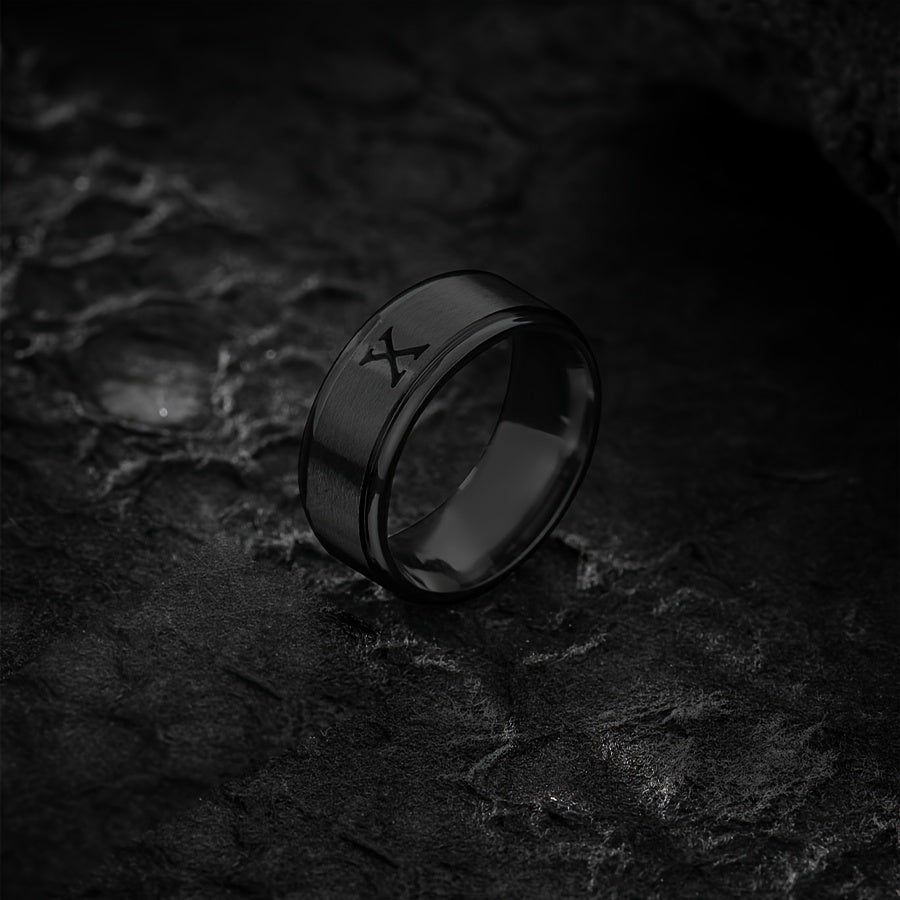 STAINLESS LETTER RING