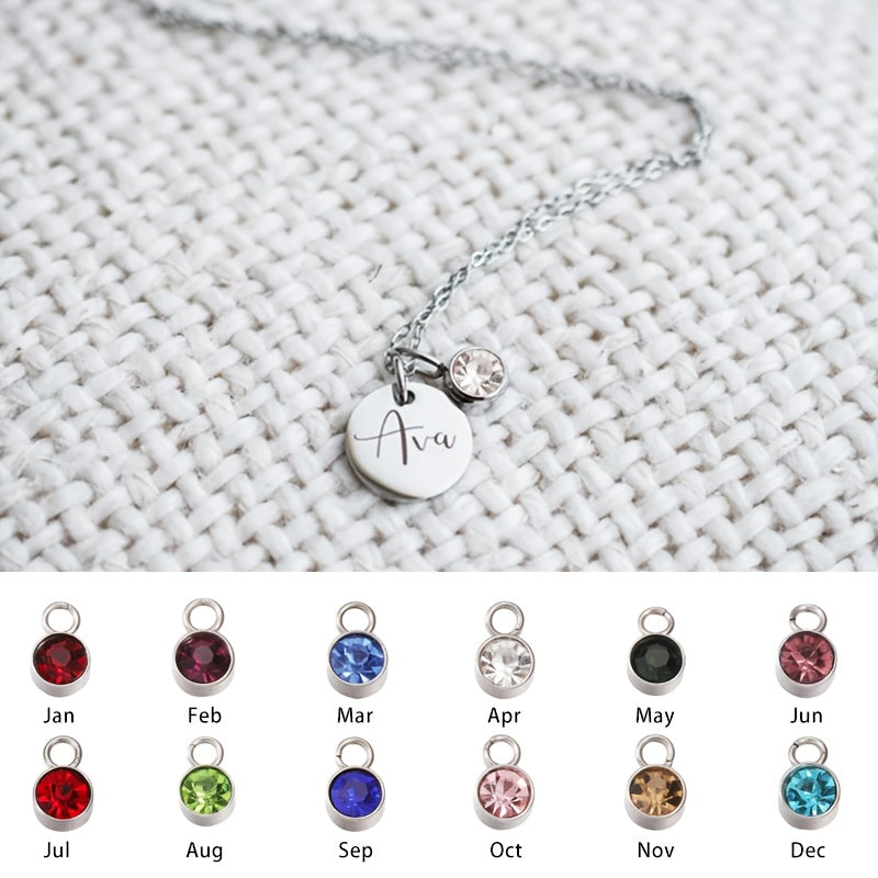 CUSTOMIZED NAME NECKLACE WITH BIRTHSTONE