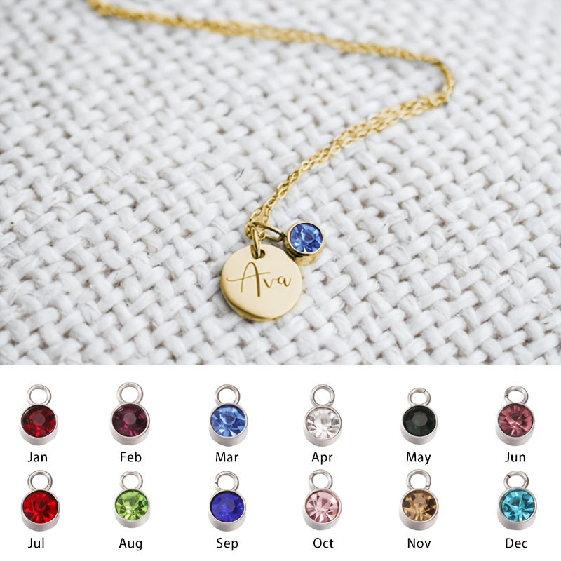CUSTOMIZED NAME NECKLACE WITH BIRTHSTONE