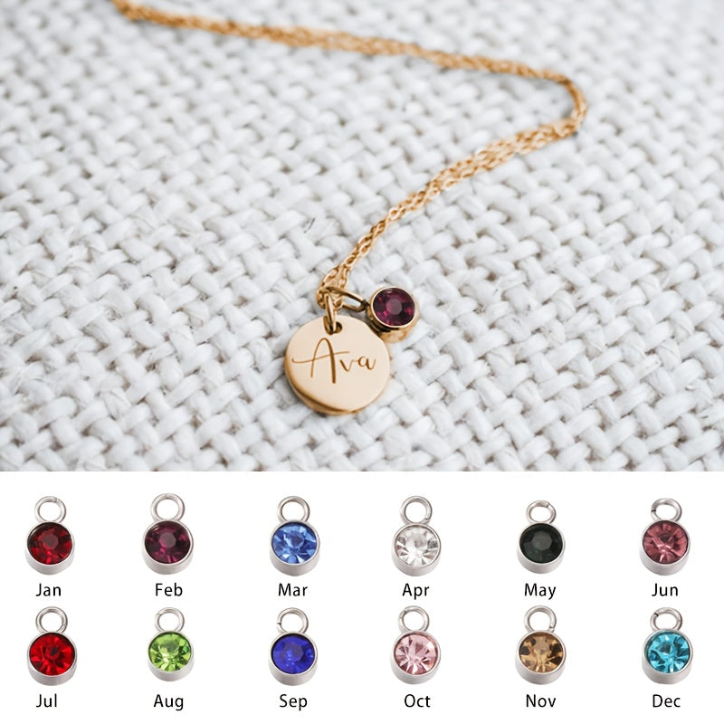 CUSTOMIZED NAME NECKLACE WITH BIRTHSTONE