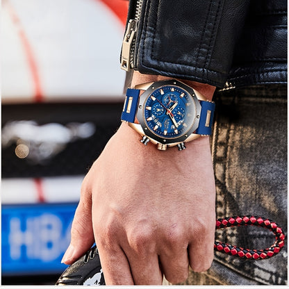 LIGE Luxury Sport Chronograph Watch