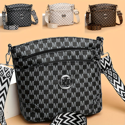 ELEGANT MONOGRAMMED FAUX LEATHER TOTE