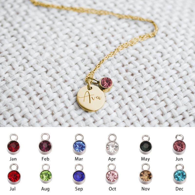 CUSTOMIZED NAME NECKLACE WITH BIRTHSTONE