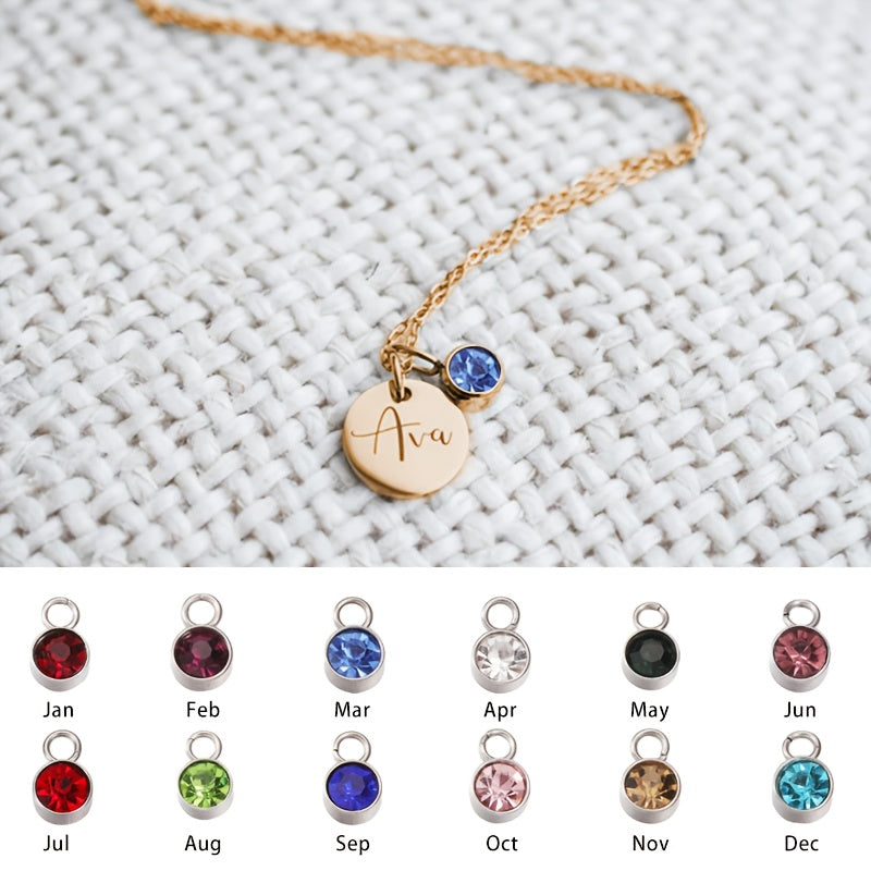 CUSTOMIZED NAME NECKLACE WITH BIRTHSTONE