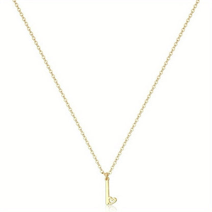 GOLDEN INTERLOCKING INITIAL PENDANT NECKLACE