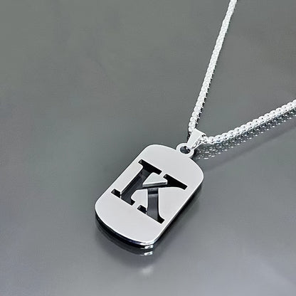 LETTER CUTOUT PENDANT