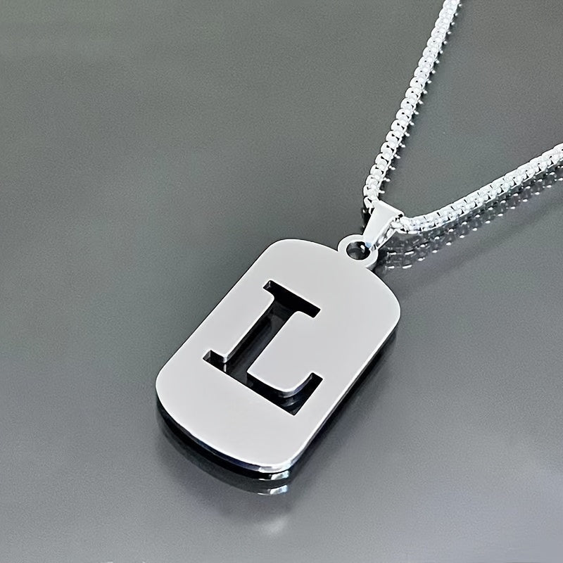 LETTER CUTOUT PENDANT