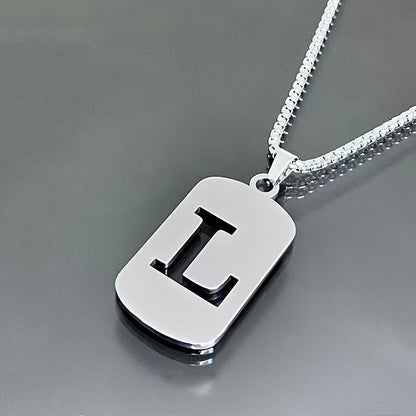 LETTER CUTOUT PENDANT