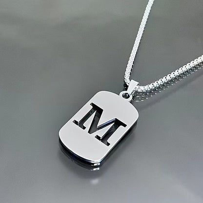 LETTER CUTOUT PENDANT