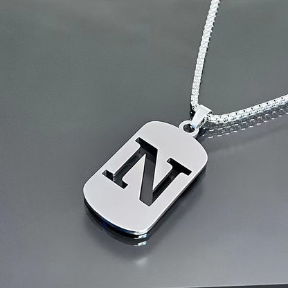 LETTER CUTOUT PENDANT