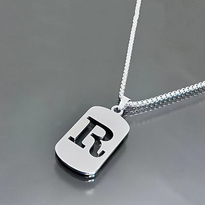 LETTER CUTOUT PENDANT