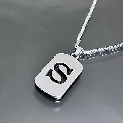 LETTER CUTOUT PENDANT