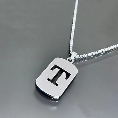 LETTER CUTOUT PENDANT