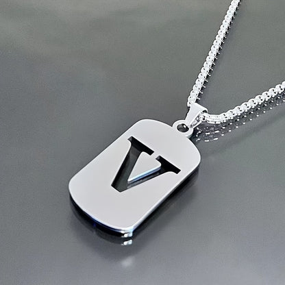 LETTER CUTOUT PENDANT