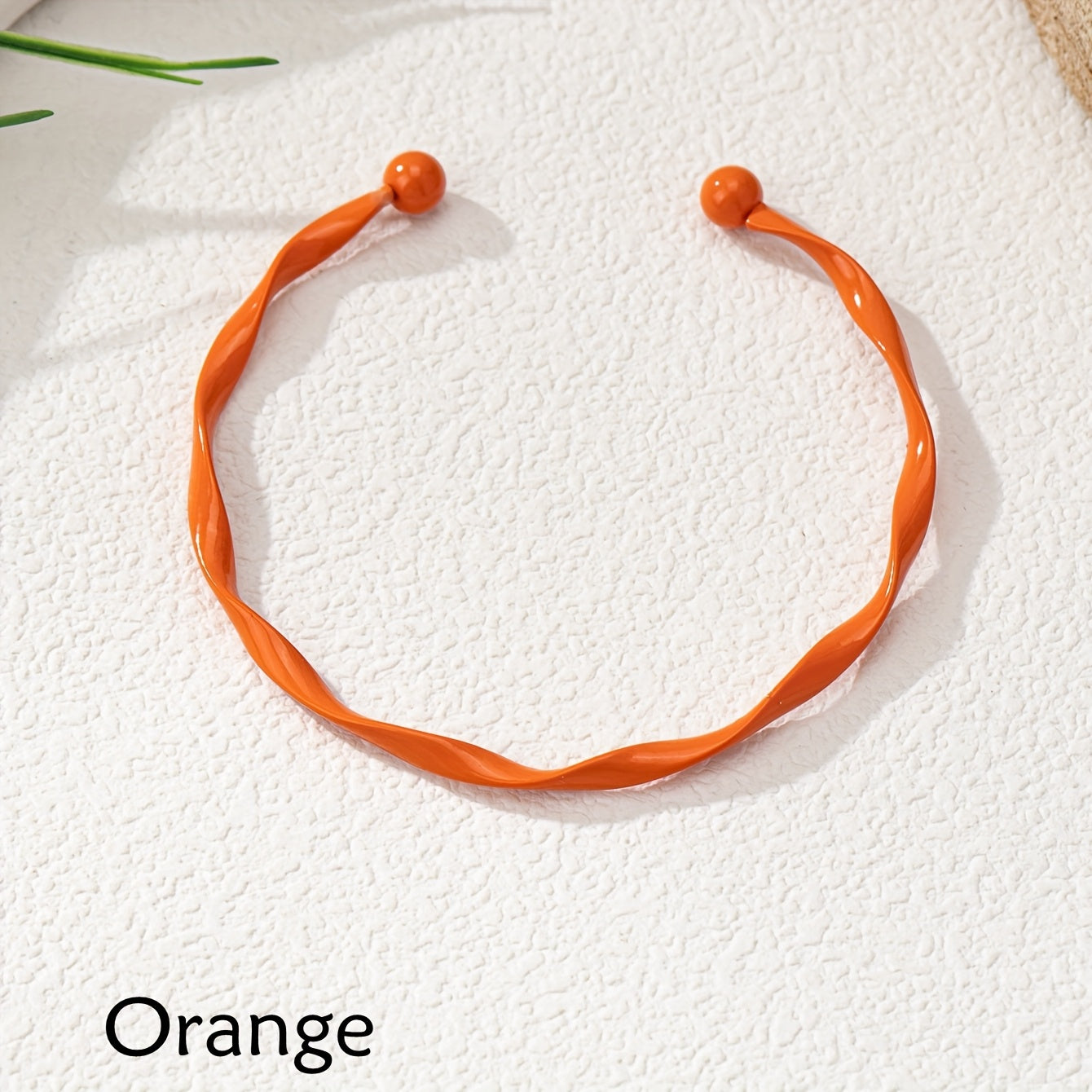 Adjustable Minimalist Twisted Gold Bangle