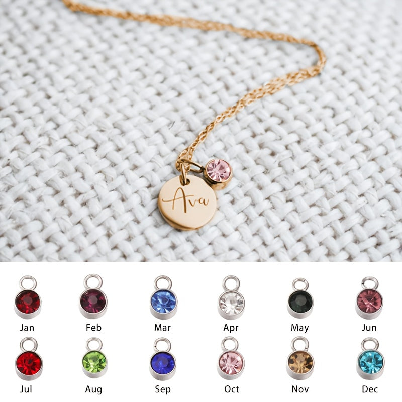 CUSTOMIZED NAME NECKLACE WITH BIRTHSTONE