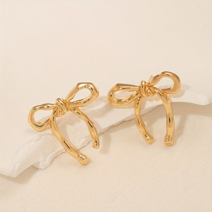 Vintage Bowknot Stud Earrings