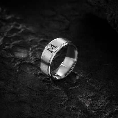 STAINLESS LETTER RING