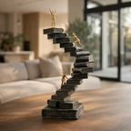 Modern Book Stairs Statue Knowledge Ascent