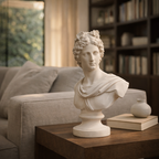 Minimalist Roman Bust Sculpture Bookend Style