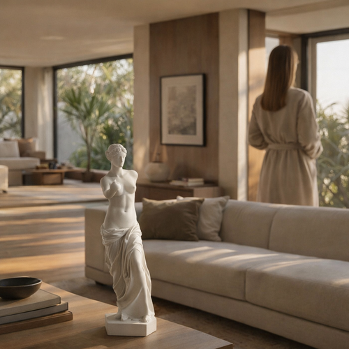 Matte White Venus de Milo Greek Sculpture