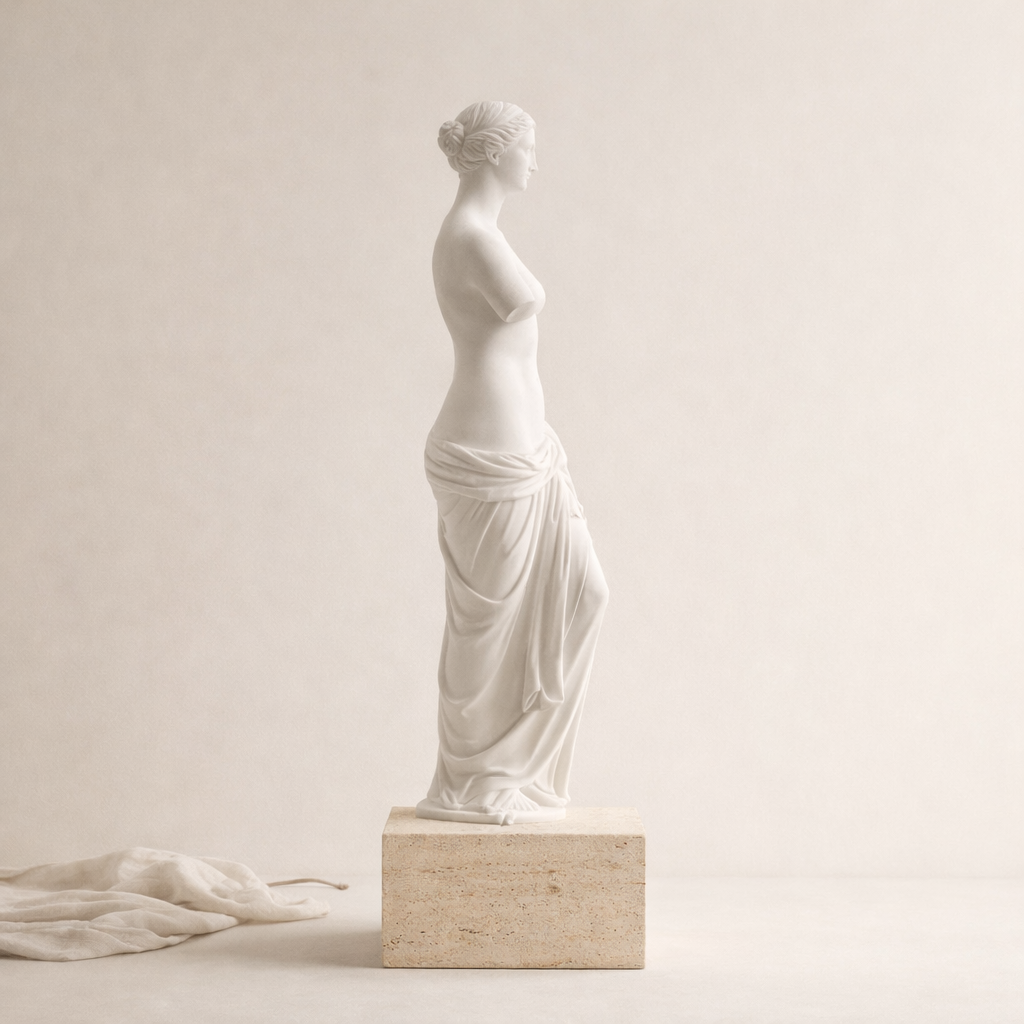 Matte White Venus de Milo Greek Sculpture