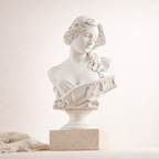 Modern Venus Bust Artistic White Silhouette