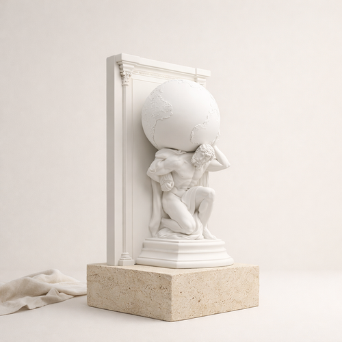 Greek Mythology Atlas Statue Minimalist Decor