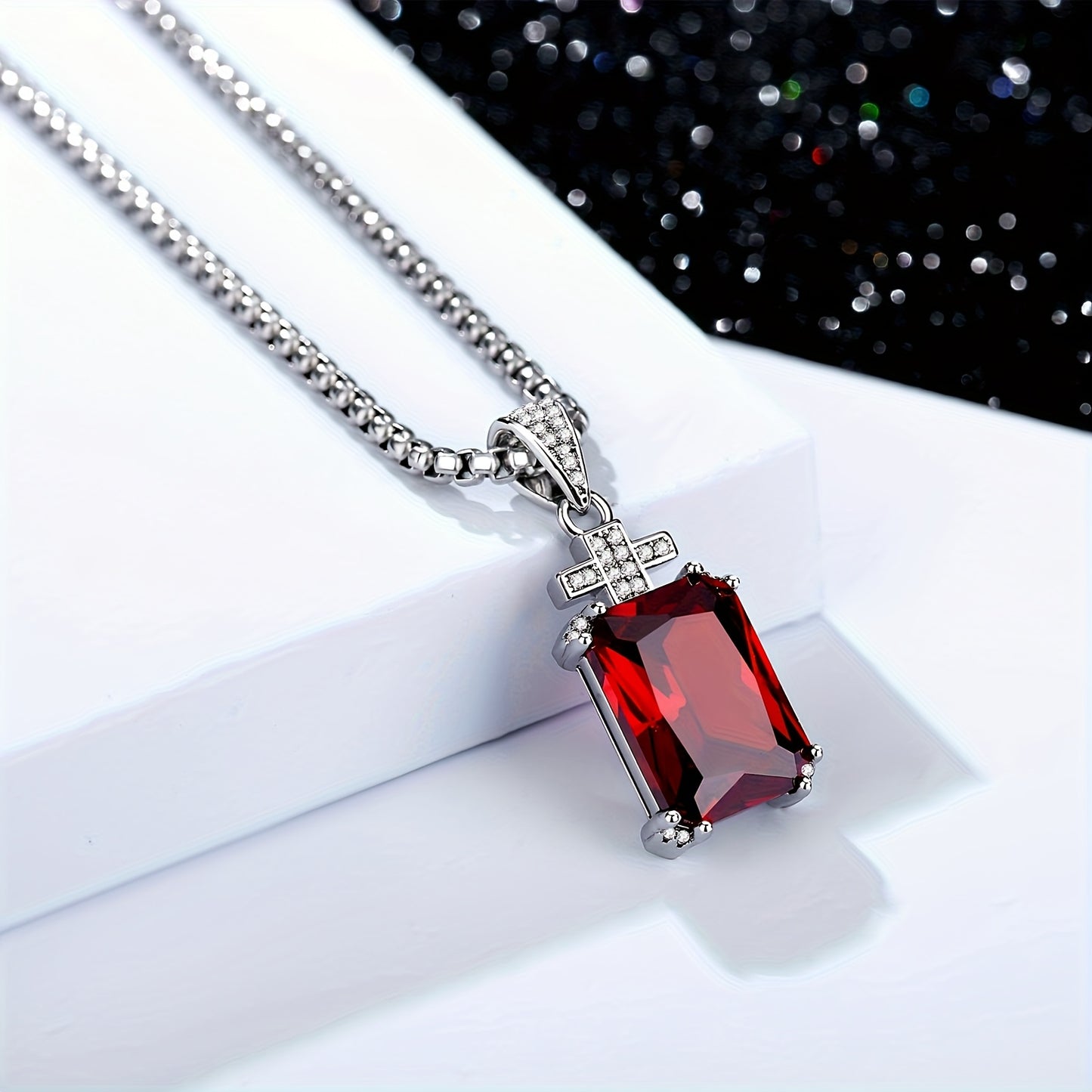 MEN'S VINTAGE CROSS NECKLACE 304L STAINLESS STEEL