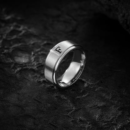 STAINLESS LETTER RING
