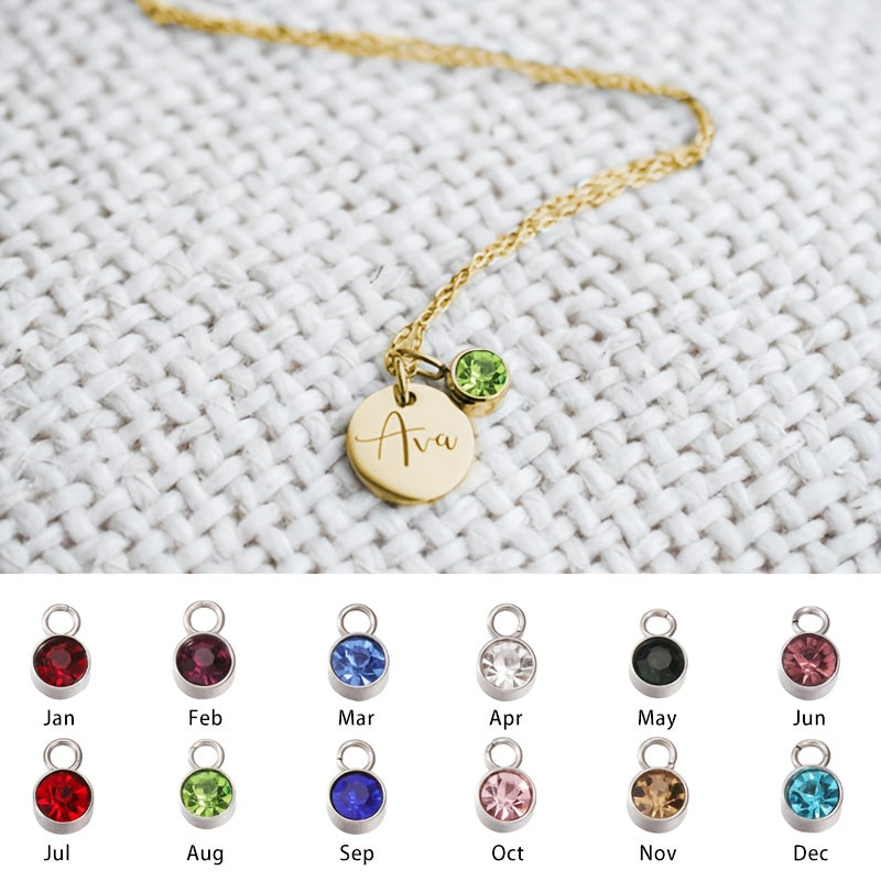 CUSTOMIZED NAME NECKLACE WITH BIRTHSTONE