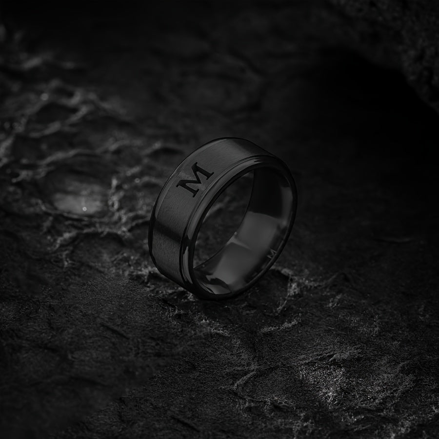 STAINLESS LETTER RING