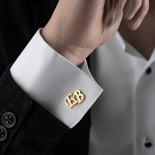CUSTOM INITIALS CUFFLINKS