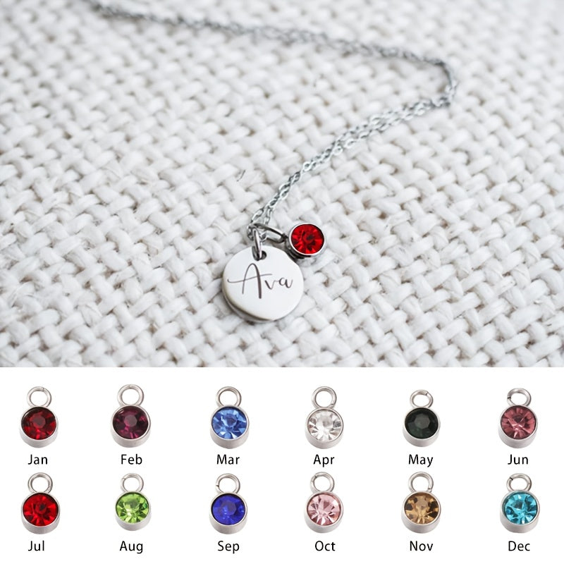 CUSTOMIZED NAME NECKLACE WITH BIRTHSTONE