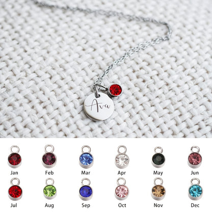 CUSTOMIZED NAME NECKLACE WITH BIRTHSTONE