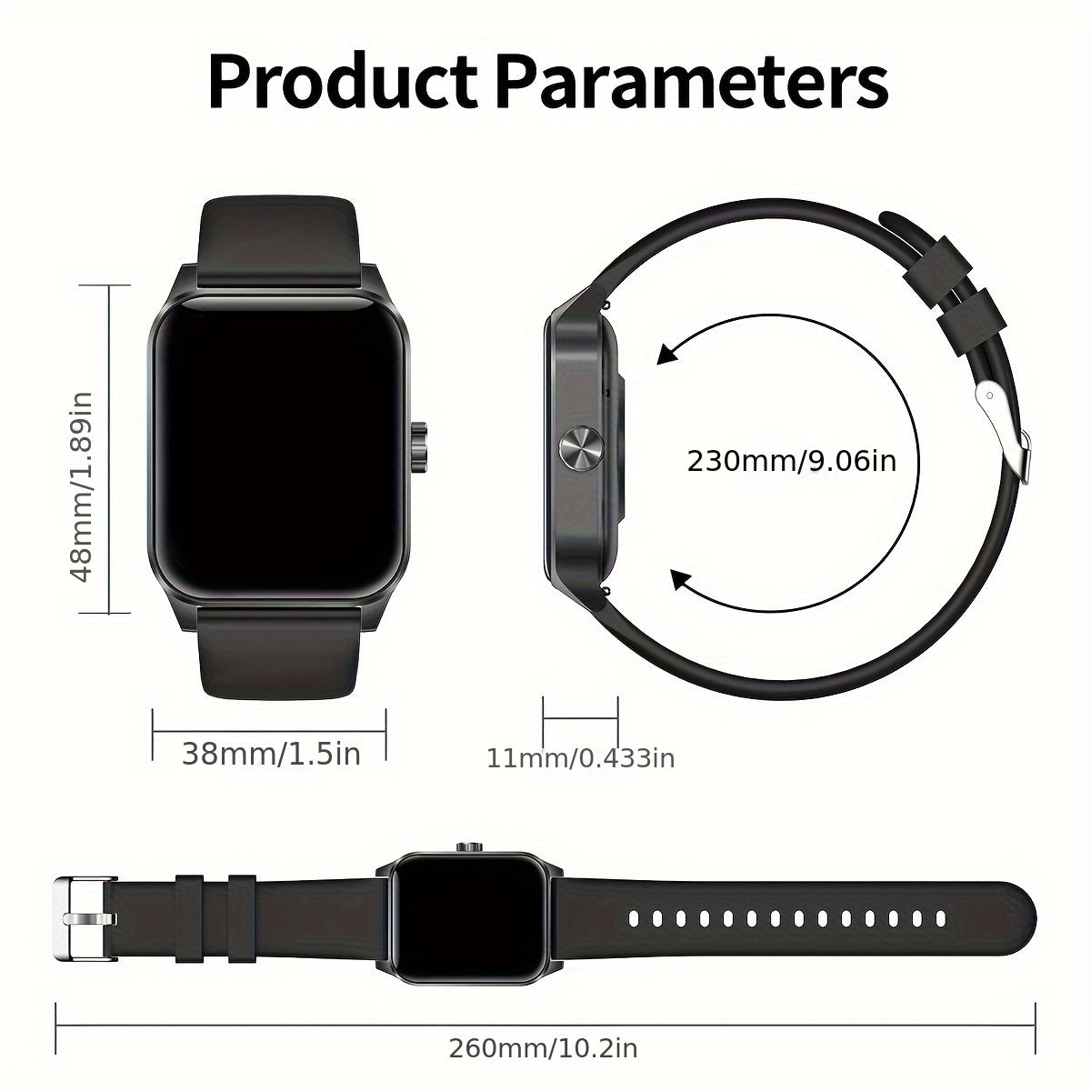 1.85" HD Smartwatch with Bluetooth Calling