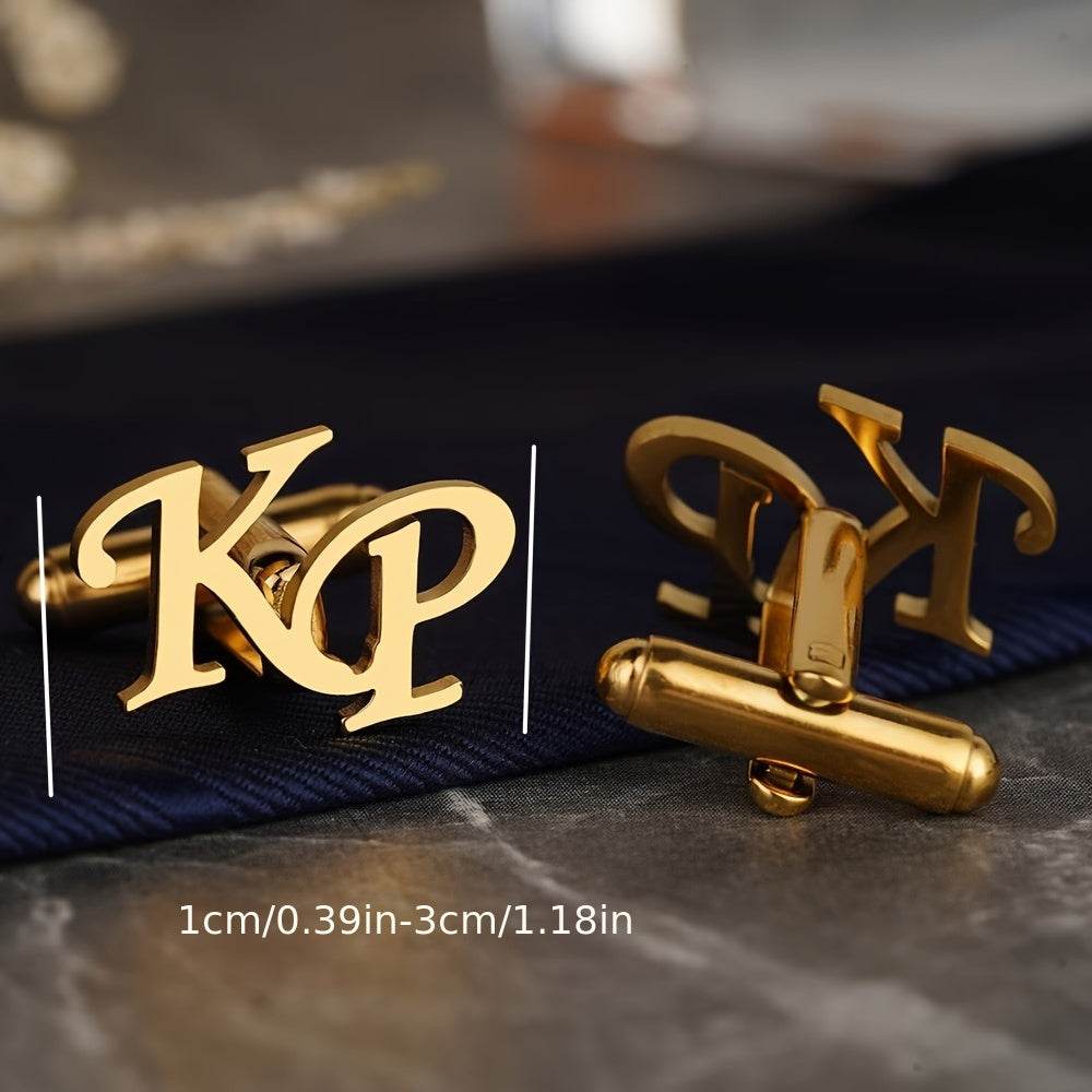 CUSTOM INITIALS CUFFLINKS