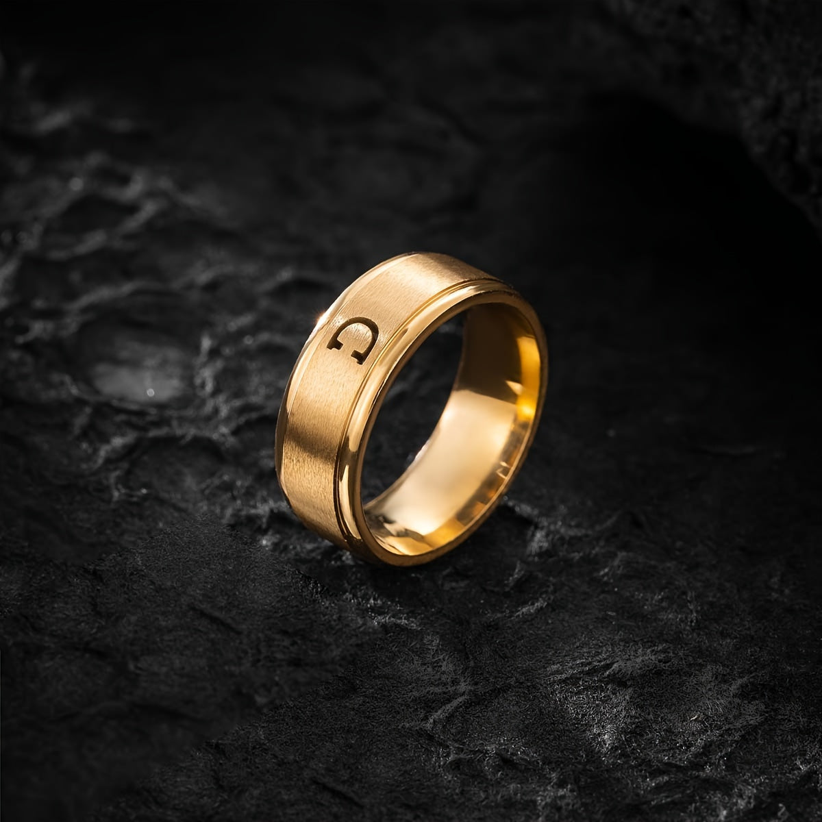 STAINLESS LETTER RING