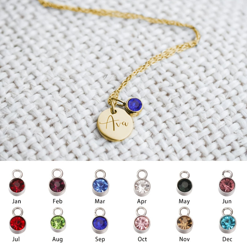 CUSTOMIZED NAME NECKLACE WITH BIRTHSTONE