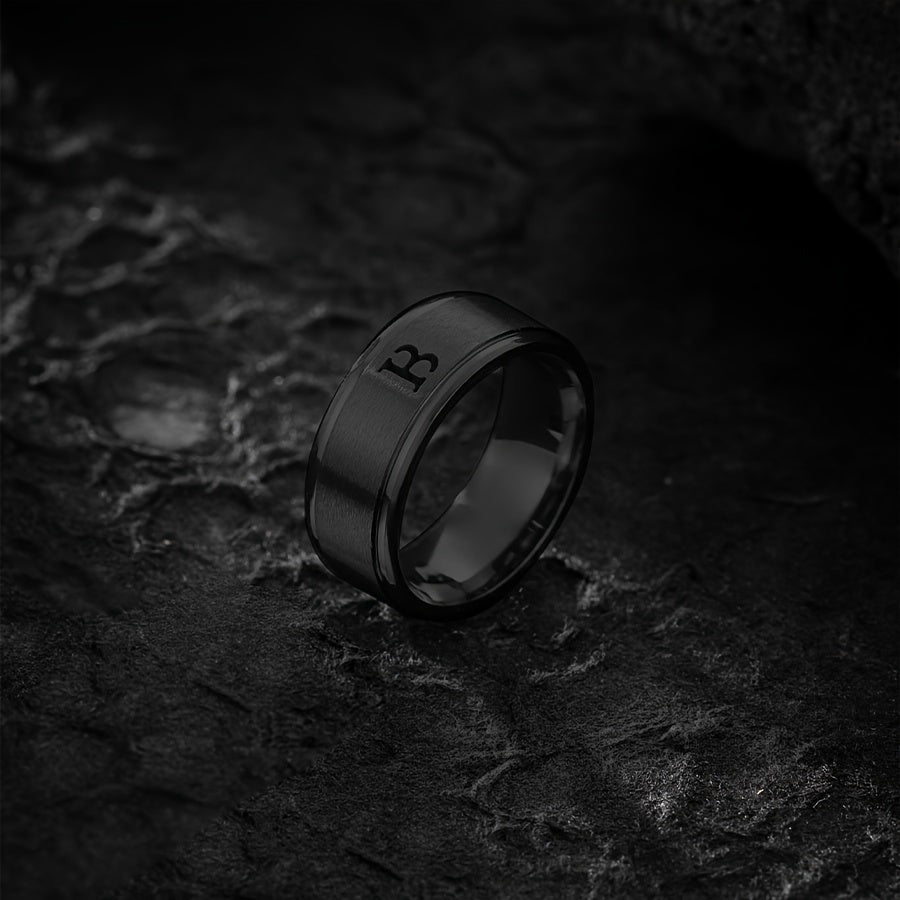 STAINLESS LETTER RING
