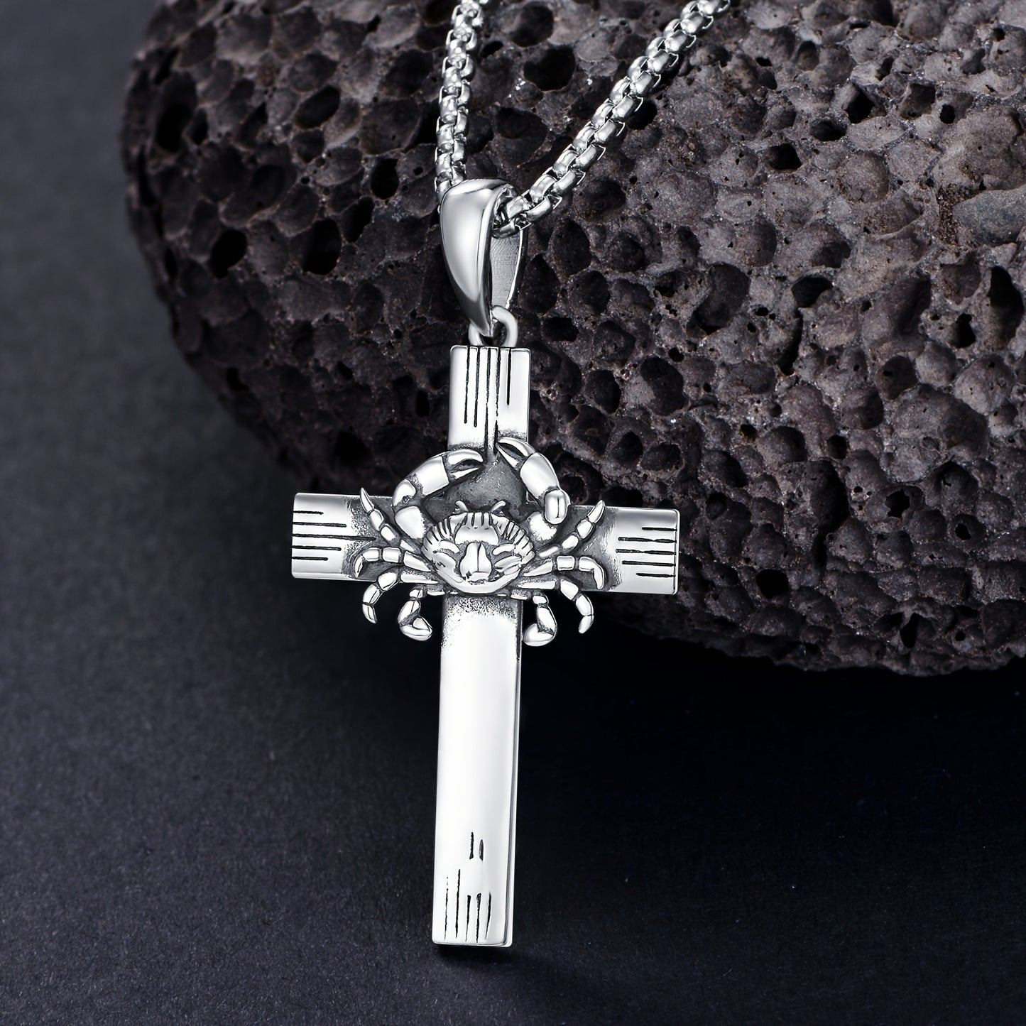 ZODIAC CROSS NECKLACE 925 STERLING SILVER