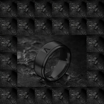 STAINLESS LETTER RING