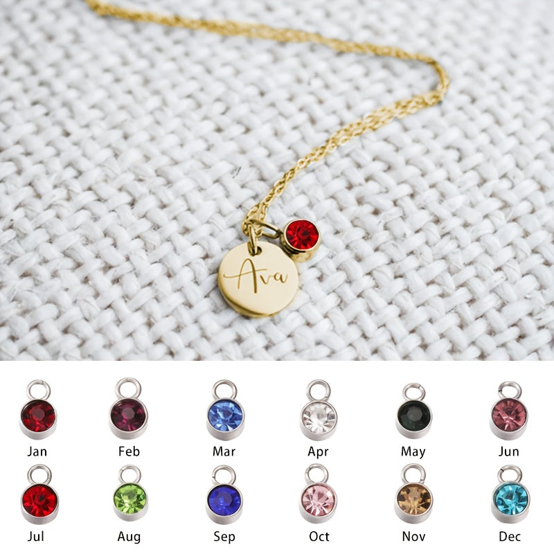 CUSTOMIZED NAME NECKLACE WITH BIRTHSTONE